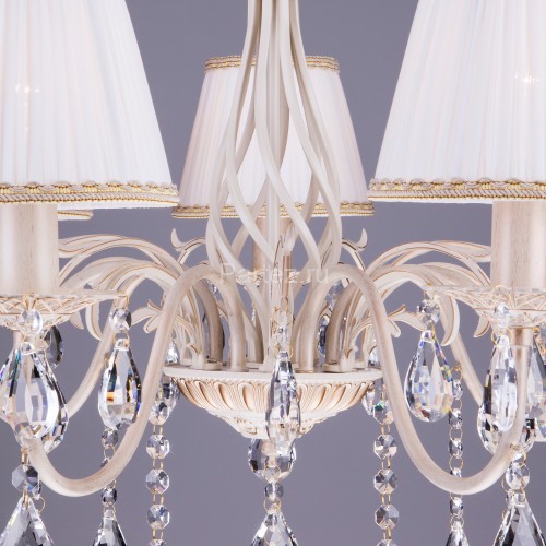 Подвесная люстра Eurosvet 3637/7 белый с золотом