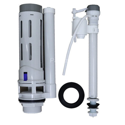 Унитаз-компакт Azario FRETTA Square N 340х650х770 напольный, безободковый, c быстросъемным сиденьем 