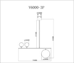 Потолочная люстра Moderli V6000-3P