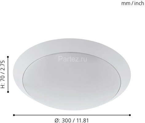 Настенно-потолочный светильник Eglo 97254