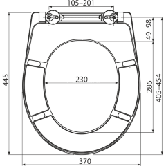 Сиденье для унитаза Alca Plast, с микролифтом, белый (A604)