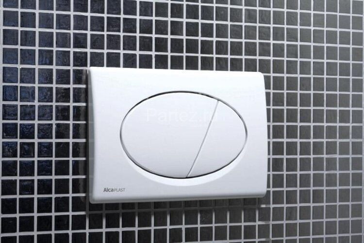 Кнопка смыва Alcadrain (белая) M70