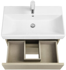 Тумба под раковину Roca Oleta 80 подвесная, 2 ящика, капучино (A857640515)