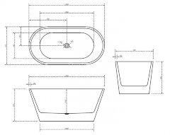 Акриловая ванна ABBER AB9203-1.4