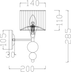 Бра Freya FR5093WL-01CH