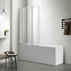 Шторка для ванны складная Azario PRESTON 80х150 цвет профиля хром (AZ-NFC6433 800)