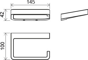 Держатель туалетной бумаги Ravak 10° хром (X07P329)