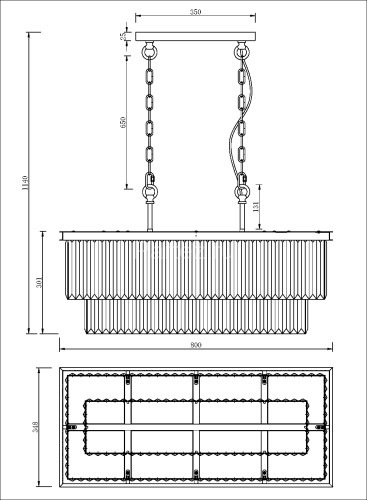 Подвесная люстра Maytoni MOD085PL-08CH