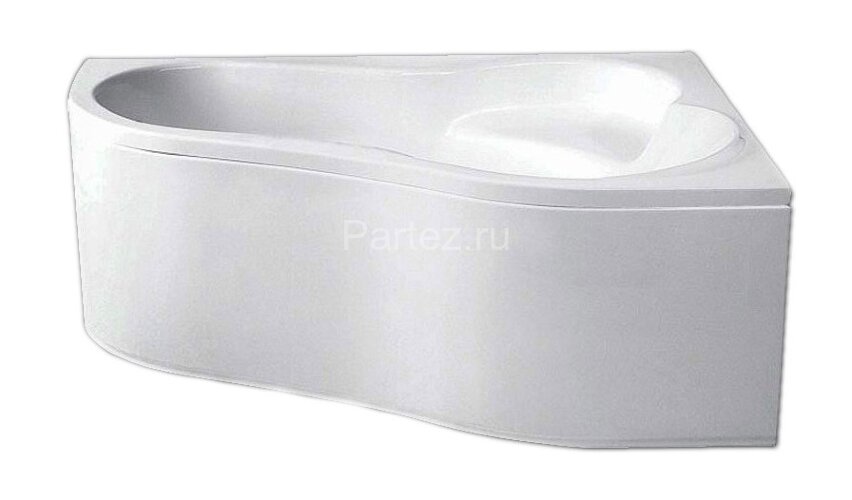 Ванна акриловая Santek Ибица асимметричная 160х100 правосторонняя белая
