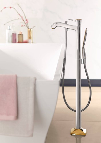 Hansgrohe 31445090 Metropol Classic Смеситель для ванны однорычажный, напольный, с рычаговой рукоятк