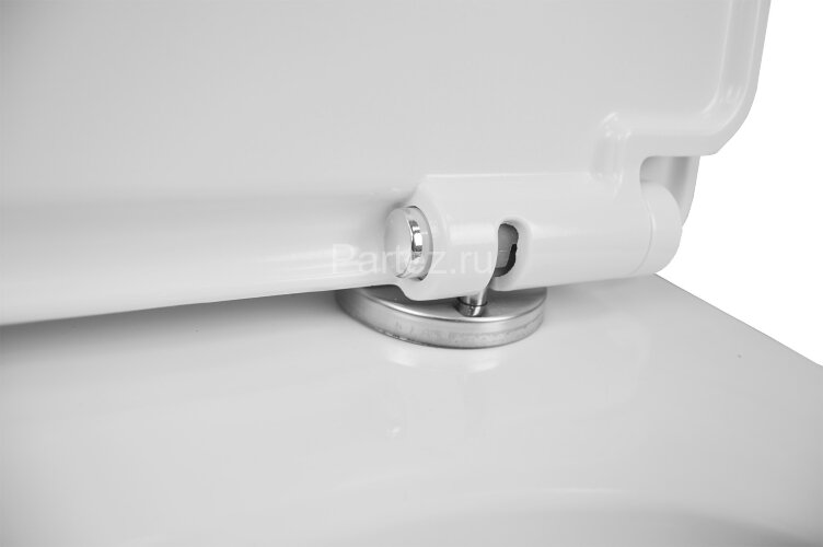 Унитаз-моноблок AZARIO Sente 375х665x785 напольный, безободковый, горизонтальный слив, сиденье дюроп