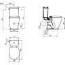 Чаша унитаза Ideal Standard Connect без бачка и сиденья (E042901)