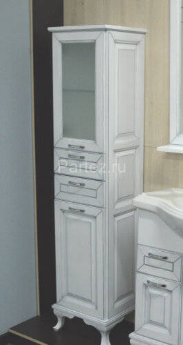 Loranto Пандора Пенал 400 белое серебро, массив Бук, левосторонний