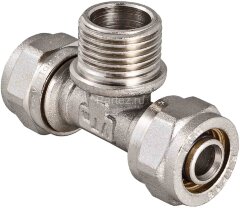 Тройник обжимной с наружней резьбой 20х1/2&quot;х20 VALTEC