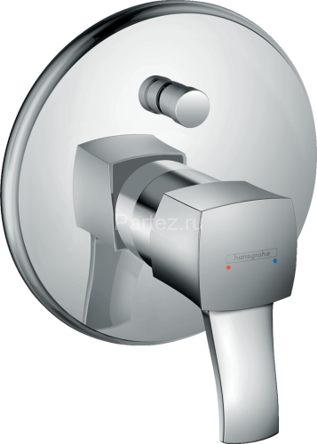 31345000 Metropol Classic Смеситель для ванны, однорычажный, с рычаговой рукояткой, СМ, хром