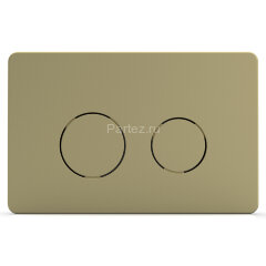 Кнопка смыва AZARIO двойная, круглая, цвет золото (AZ-8200-0086/AZ-P57-0160)