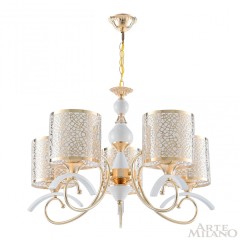 Подвесная люстра Arte Milano 309787/5 Wh/Gd