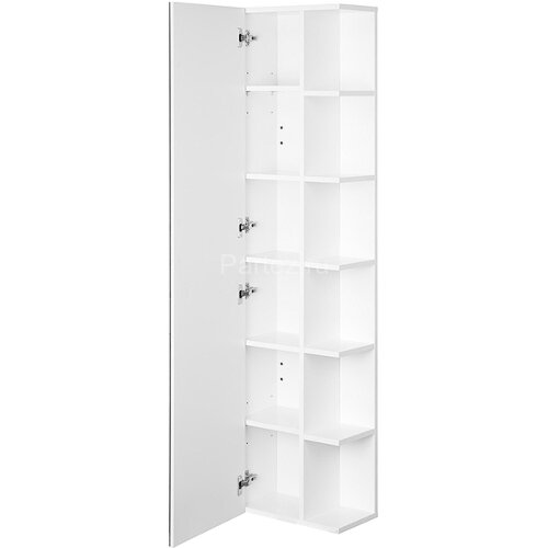 Шкаф пенал Aquaton Сканди 40 с зеркалом, подвесной, белый (1A253403SD010)