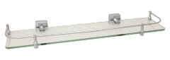 Полка стеклянная Fixsen Kvadro, хром (FX-61303В)