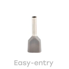 Наконечник штыревой втулочный изол. НШвИ(2) 0.75-8 (уп.50шт) EKF nhvi2-0.75-8