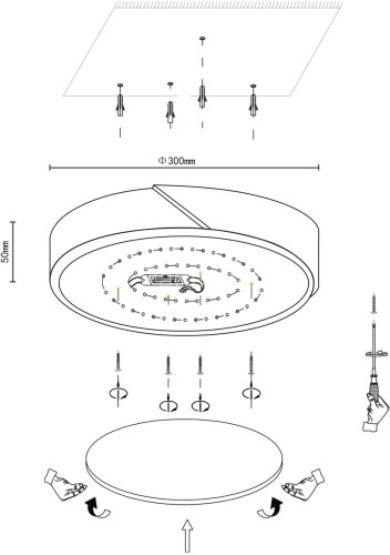 Потолочный светильник Velante 445-607-01