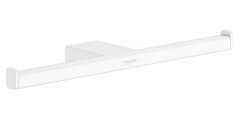 Держатель запасного рулона туалетной бумаги двойной Hansgrohe AddStoris, матовый белый (41748700)