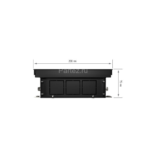 Конвектор внутрипольный Royal Thermo ATRIUM-75/200/800-DG-U-BL