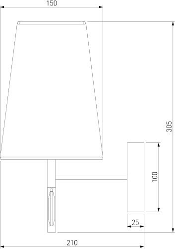 Бра Eurosvet 60137/1 золото