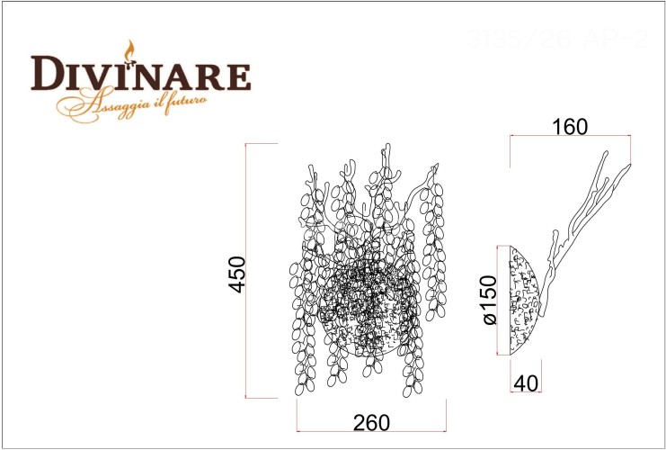 Бра Divinare 3135/26 AP-2