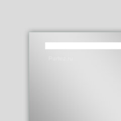 Зеркало AZARIO Lorna 800х700 с подсветкой, сенсорный выключатель с функцией диммера, часы (AZ-Z-029C