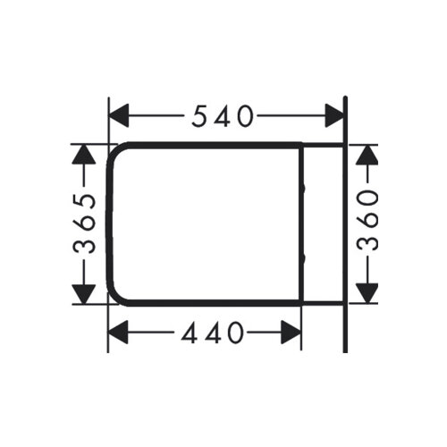 Унитаз подвесной Hansgrohe EluPura Original Q 540х360 безободковый, с сиденьем без микролифта, белый
