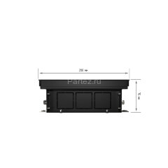 Конвектор внутрипольный Royal Thermo ATRIUM-75/200/1000-DG-U-NA