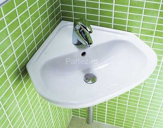 Раковина угловая JIKA Z_DEEP BY 550 мм, белая (8.1661.4.000.104.1)