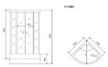 Timo Standart T-1100 P душевая кабина (100*100*220), шт