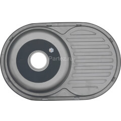 Мойка 7750 U MELANA 0,6/180 врезная овальная с сифоном (124 tb *12)