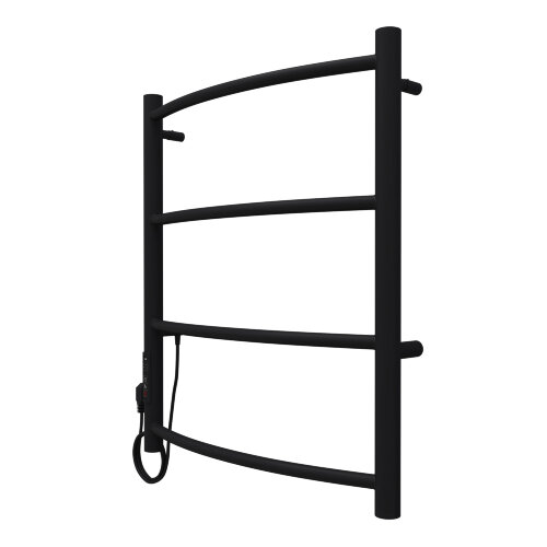 Полотенцесушитель электрический AZARIO VERONA 500/600 4 секции, диммер слева, черный (AZ04756B)