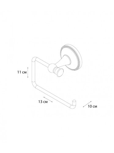 Держатель туалетной бумаги Fixsen Alfa без крышки, античная латунь (GR-9510B)