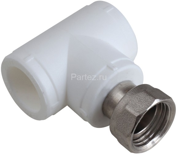 Тройник с накидной гайкой PPR D25х3/4" Aquapipe