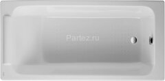 Ванна чугунная Jacob Delafon PARALLEL 150x70 см с антискользящим покрытием, без отверстий для ручек,