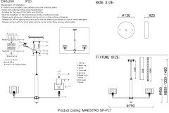Потолочная люстра Crystal Lux MAESTRO SP-PL7 CHROME