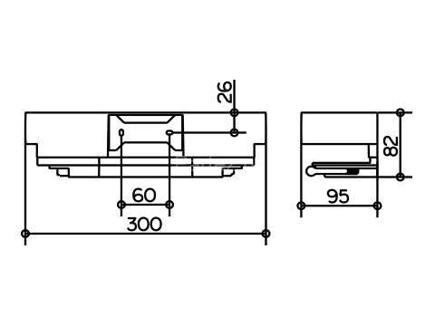 Корзинка для душа Keuco Edition 11, хром (11159010000)