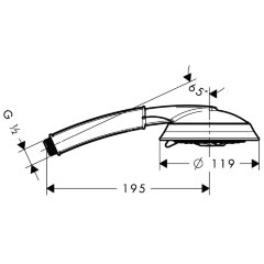 28548000 Raindance Classic Ручной душ 100 3jet
