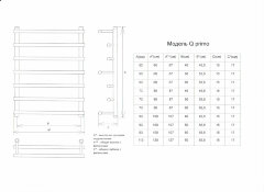 Полотенцесушитель водяной ДВИН Q Primo лесенка 80/50, К3, полированный (4627085974123)