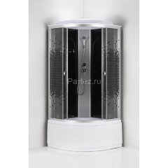 Душевая кабина Loranto 90x90x215 поддон 40 см, 4 мм прозрачное стекло с рисунком "мозайка" (CS-986ТМ/G)