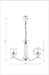 Подвесная люстра Arte Lamp A4091LM-5CC