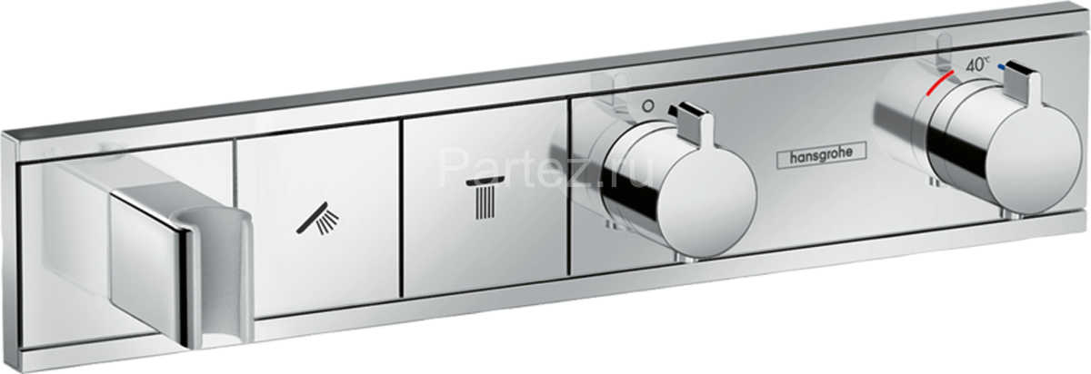 Hansgrohe 15355000 RainSelect Термостат, скрытого монтажа, для 2 потребителей, хром