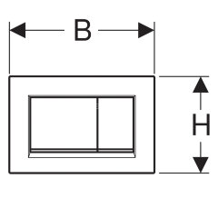 Кнопка смыва Geberit Sigma 30 NEW, белый матовый