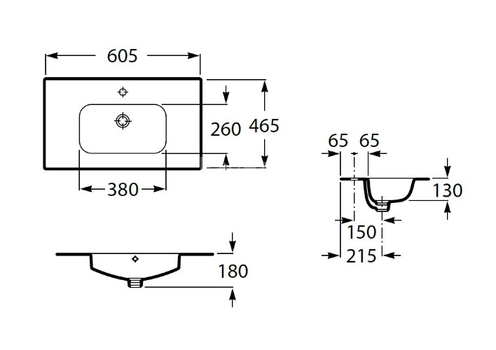 Х_VICTORIA UNIK Раковина 600 мм (снята с производства)