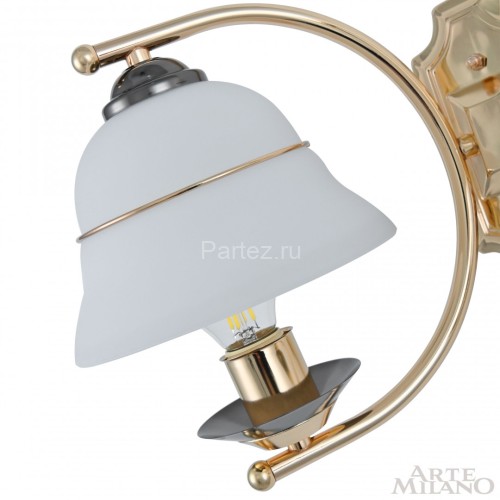 Бра Arte Milano 301240/2W Bk/Gd