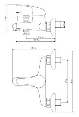 Смеситель Rossinka Y35-31 для ванны